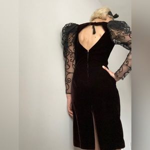 Vintage dark brown dress/Size 11/12